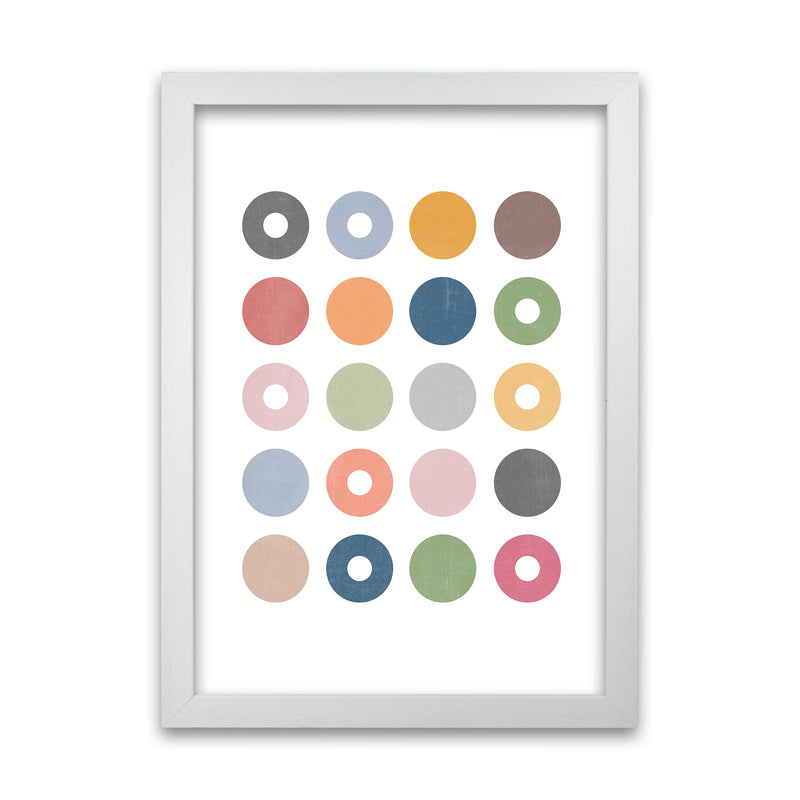Set of 2 Scandinavian Art D A1 White Grain Frame