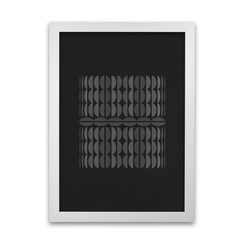 Black and White Abstract Art Original White Grain