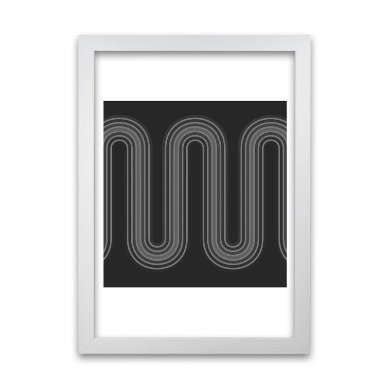 Black and White Line Art White Grain