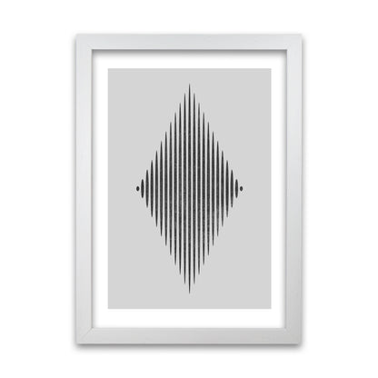 Black and White Lines Diamond White Grain