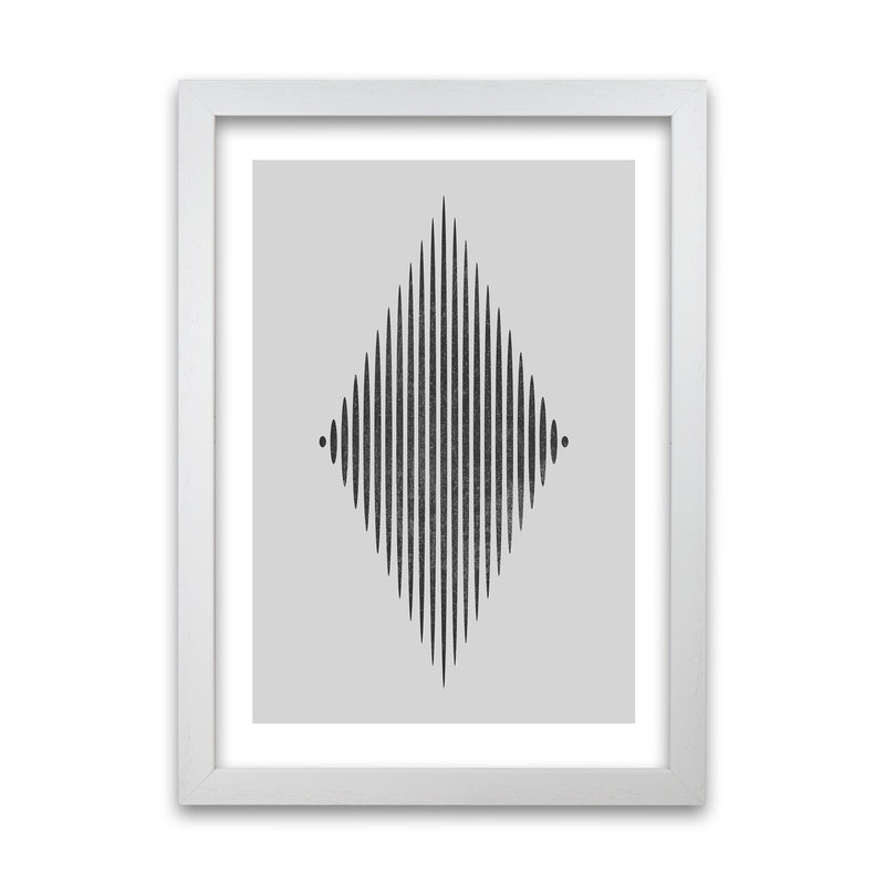 Black and White Lines Diamond White Grain