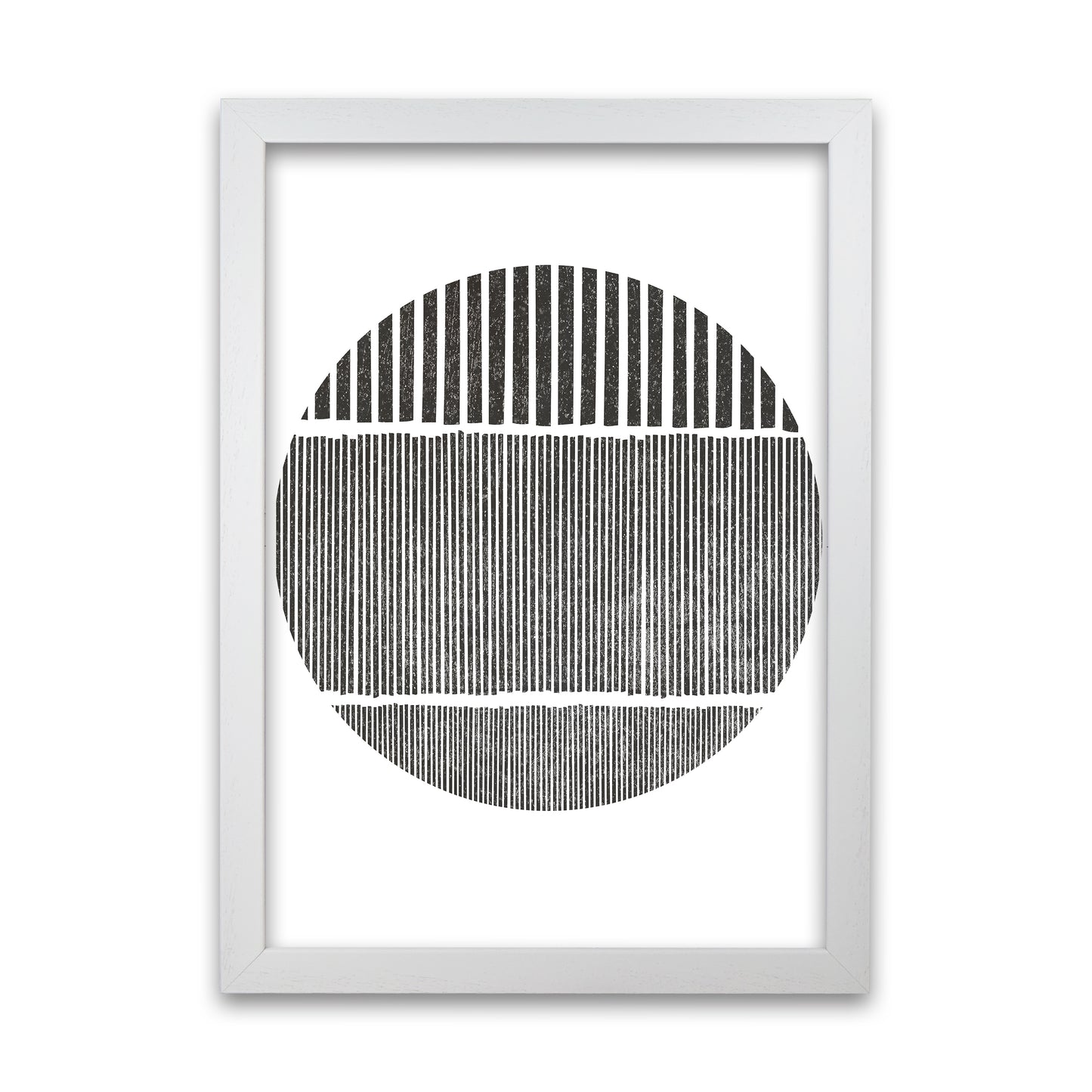 Black and White Lines in White Grain