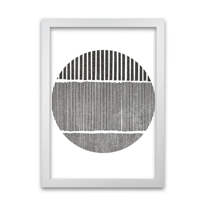Black and White Lines in White Grain