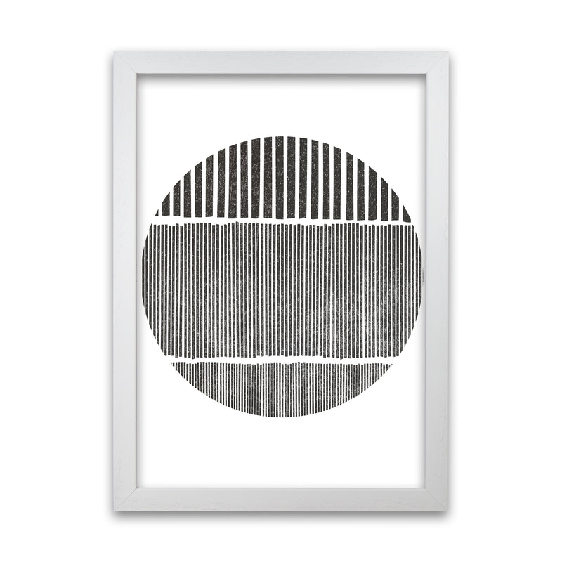 Black and White Lines in White Grain