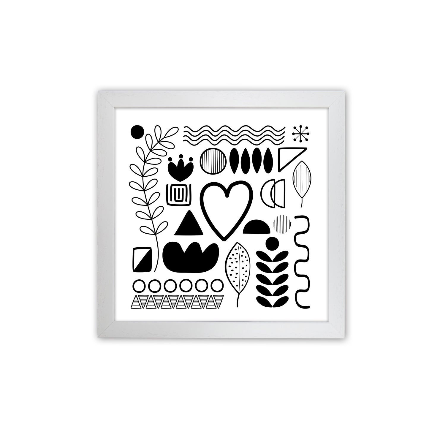 BW Scandi Shapes Square Original White Grain