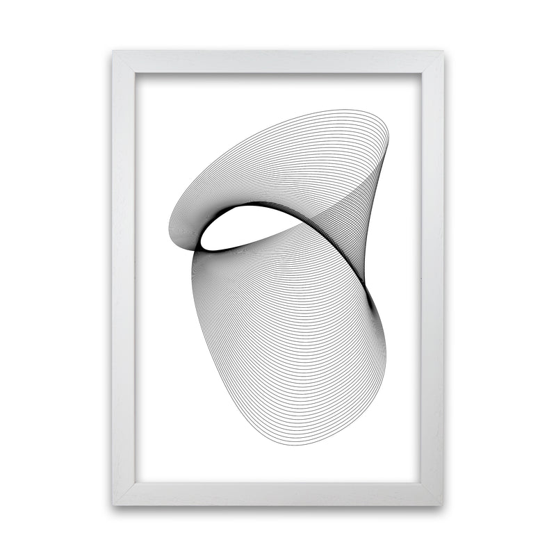 Geometric Modern Art Original White Grain