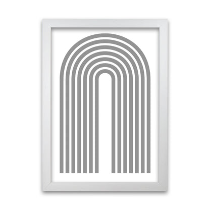 Grey Modern Rainbow Original White Grain