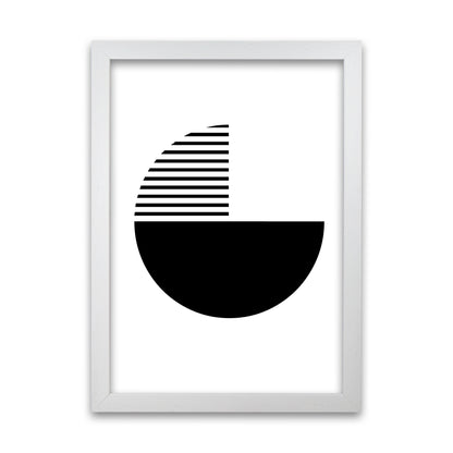 Mid Century Black Original White Grain