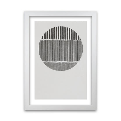Mid Century Black and White White Grain