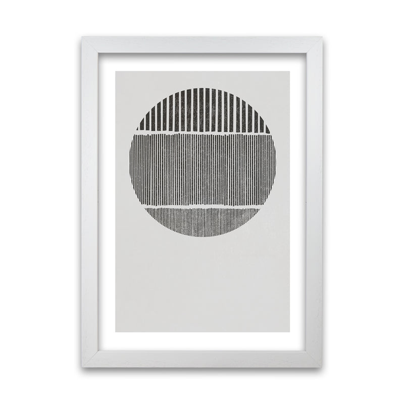 Mid Century Black and White White Grain