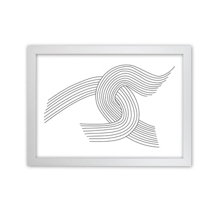 Minimalist Line Drawing Print Original White Grain