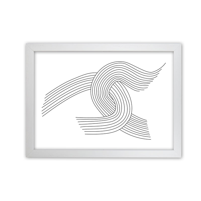 Minimalist Line Drawing Print Original White Grain