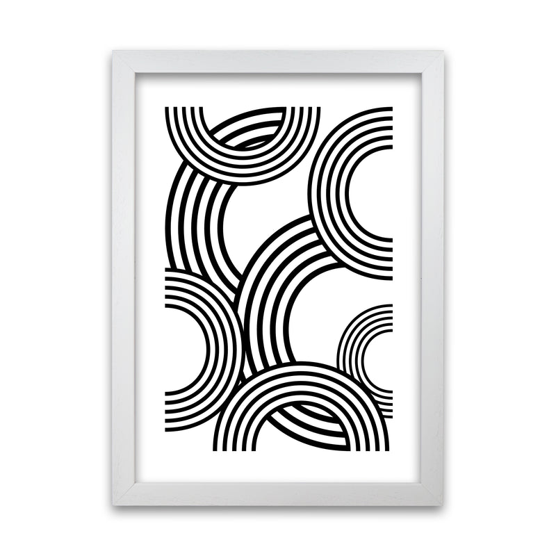 Multi Rainbow Black and White White Grain