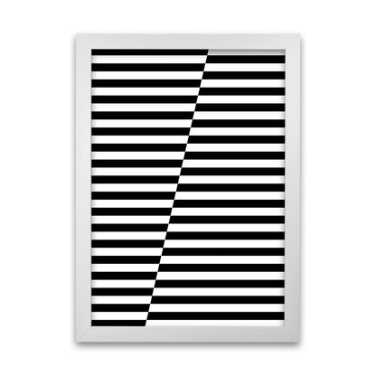 Black and White Stripe ALT White Grain