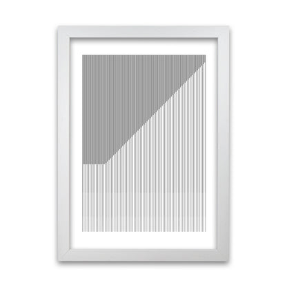 Simple Black and White Bauhaus White Grain