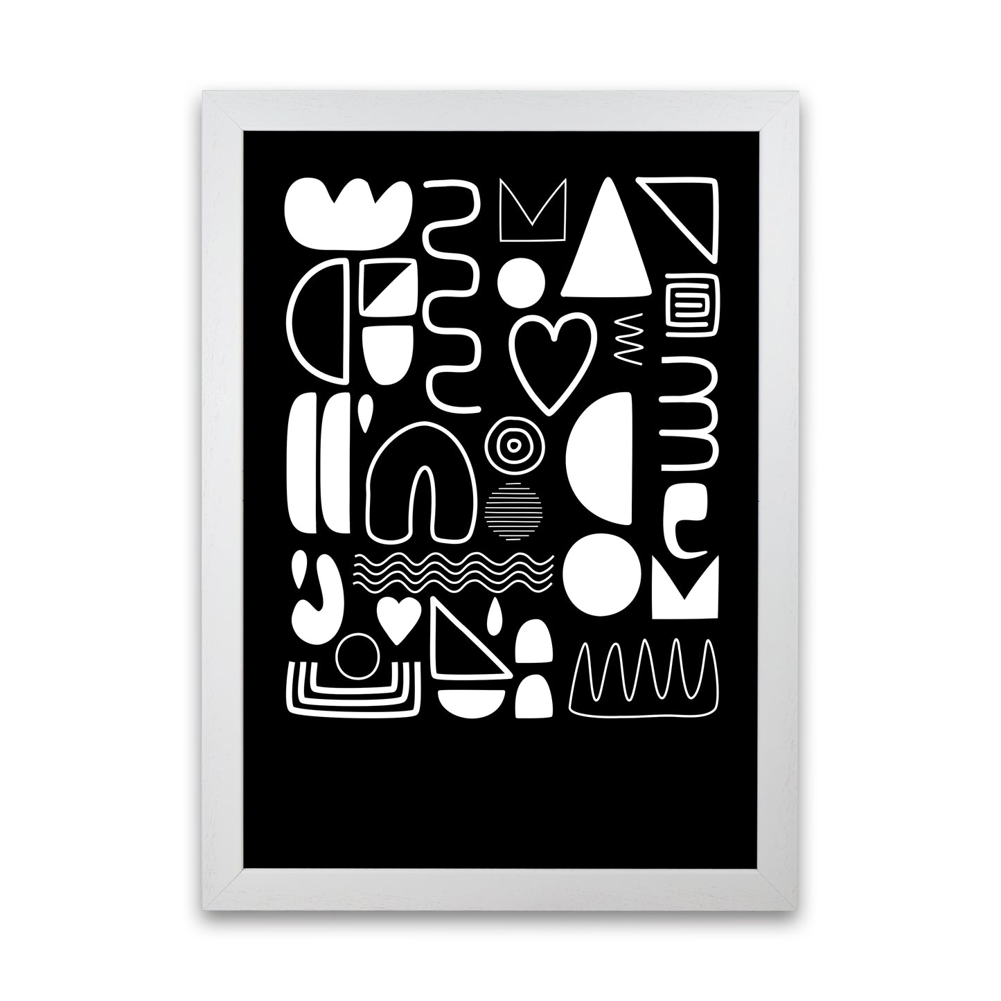 White and Black Scandi Shapes