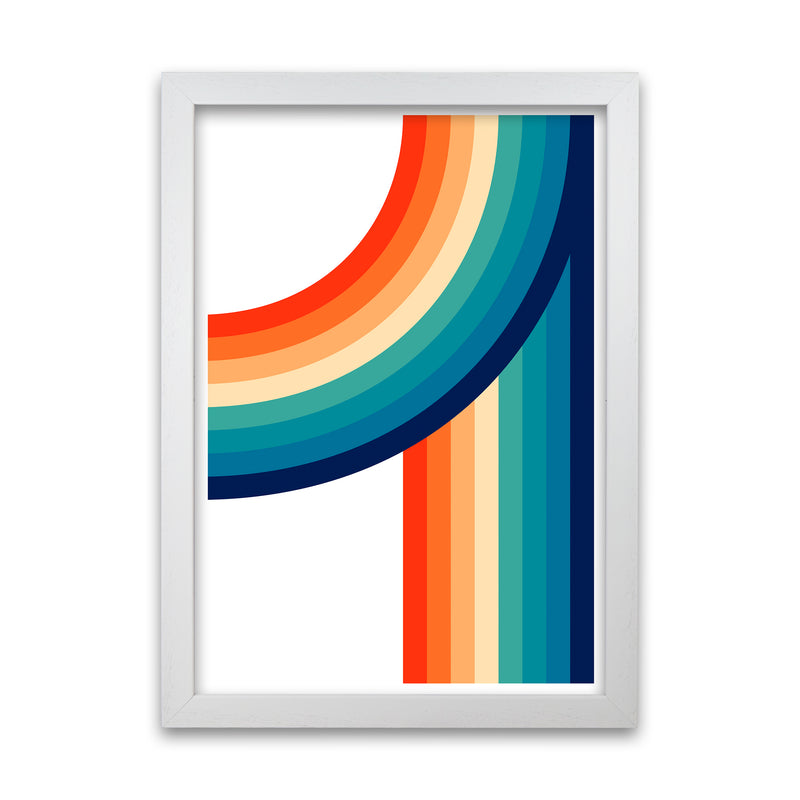 Rainbow Curve Two Original White Grain
