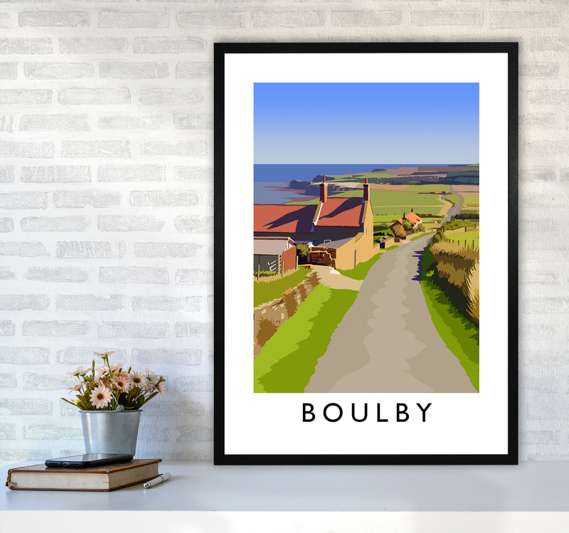 Boulby 2 Portrait Art Print by Richard O'Neill A1 White Frame