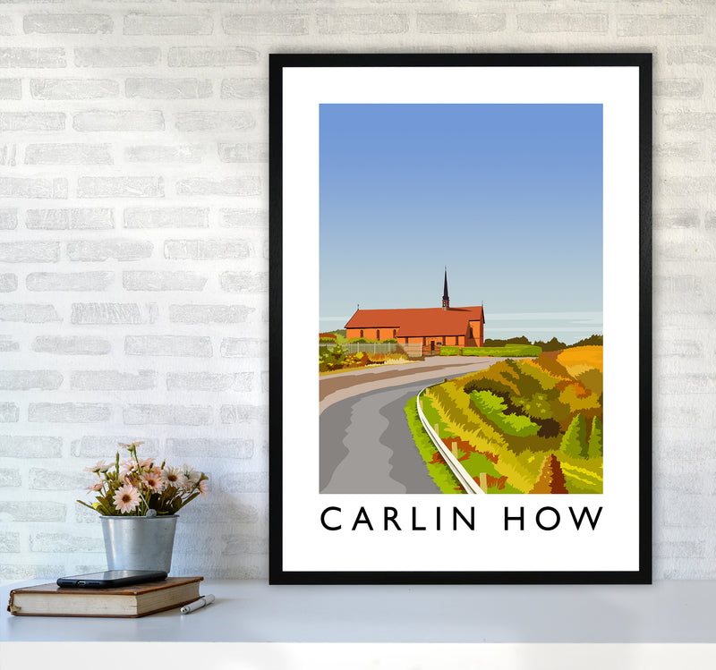 Carlin How Portrait Art Print by Richard O'Neill A1 White Frame