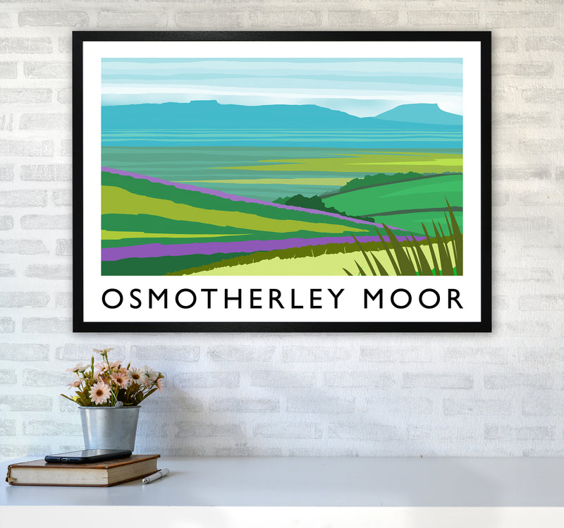 Osmotherley Moor Travel Art Print by Richard O'Neill A1 White Frame