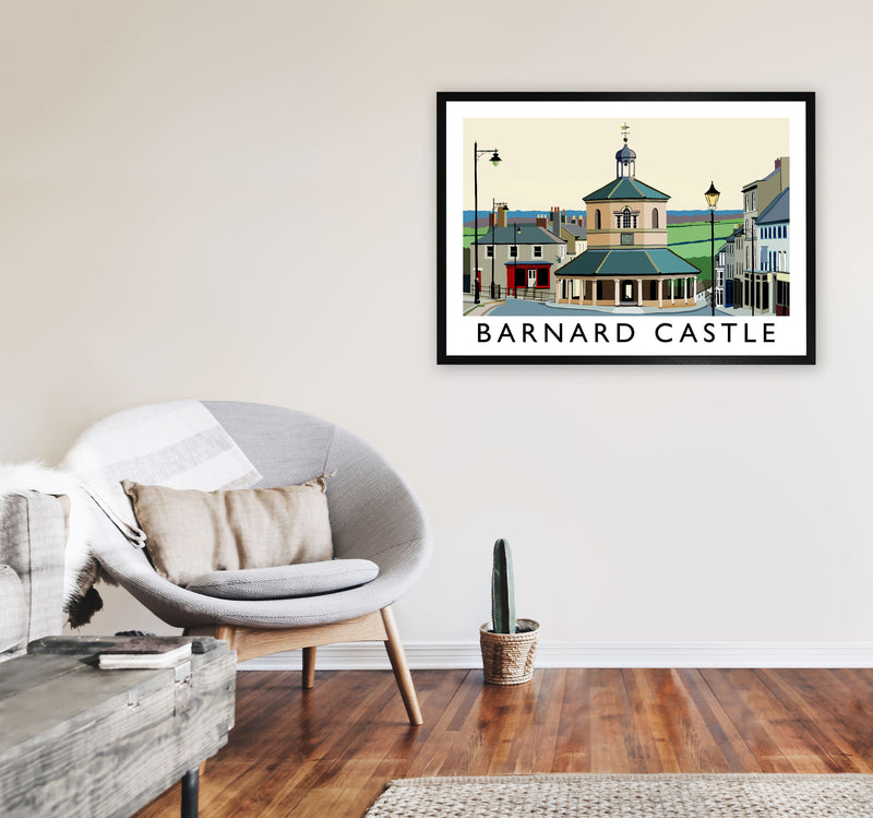 Barnard Castle Framed Digital Art Print by Richard O'Neill A1 White Frame
