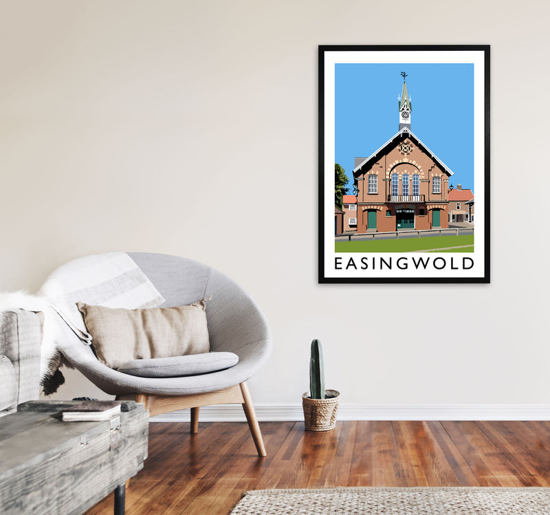 Easingwold Framed Digital Art Print by Richard O'Neill A1 White Frame