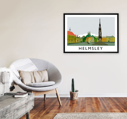 Helmsley Art Print by Richard O'Neill A1 White Frame