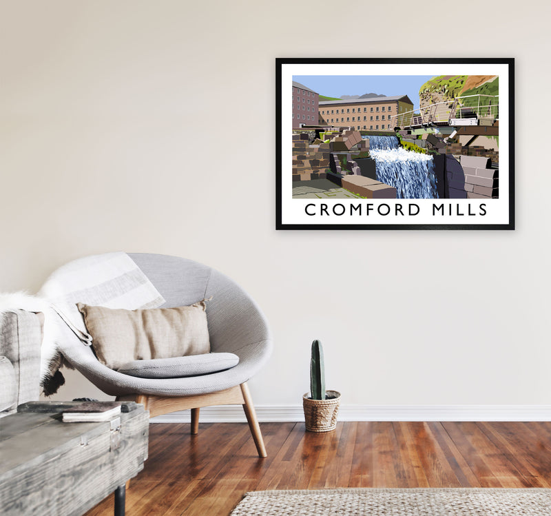 Cromford Mills by Richard O'Neill A1 White Frame