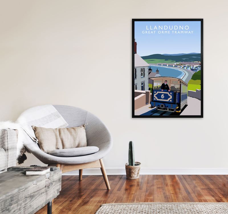 Llandudno by Richard O'Neill A1 White Frame