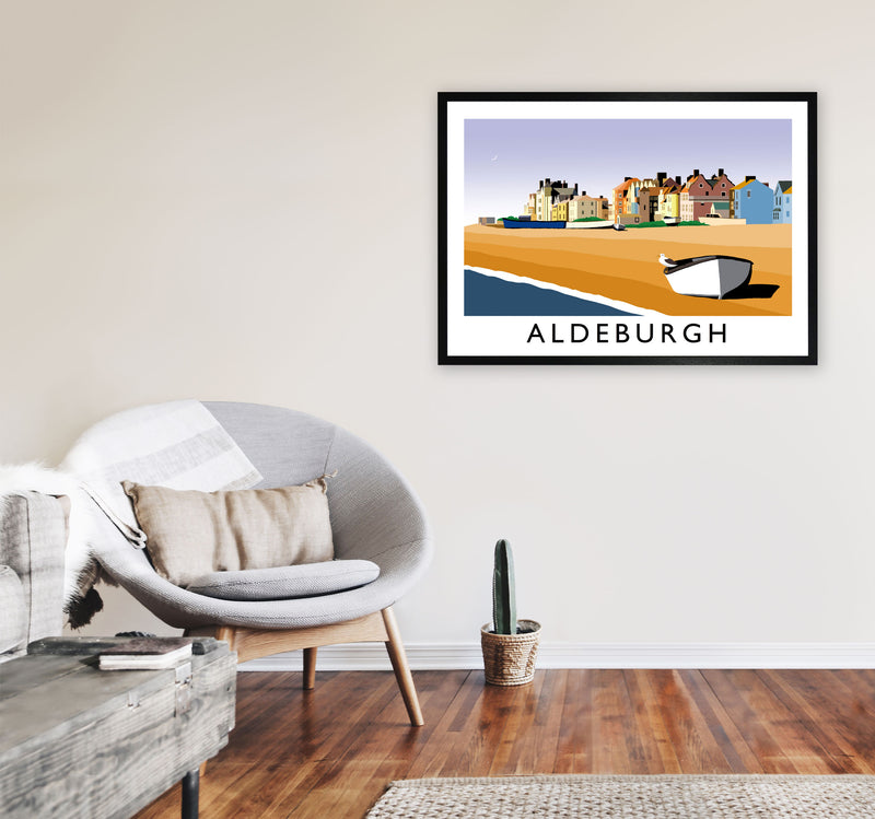 Aldeburgh Art Print by Richard O'Neill A1 White Frame