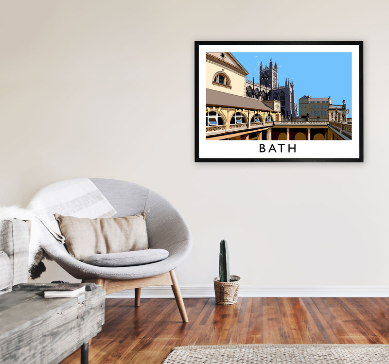 Bath by Richard O'Neill A1 White Frame