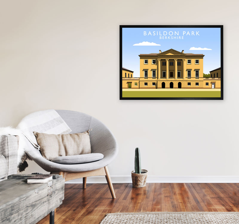Basildon Park by Richard O'Neill A1 White Frame