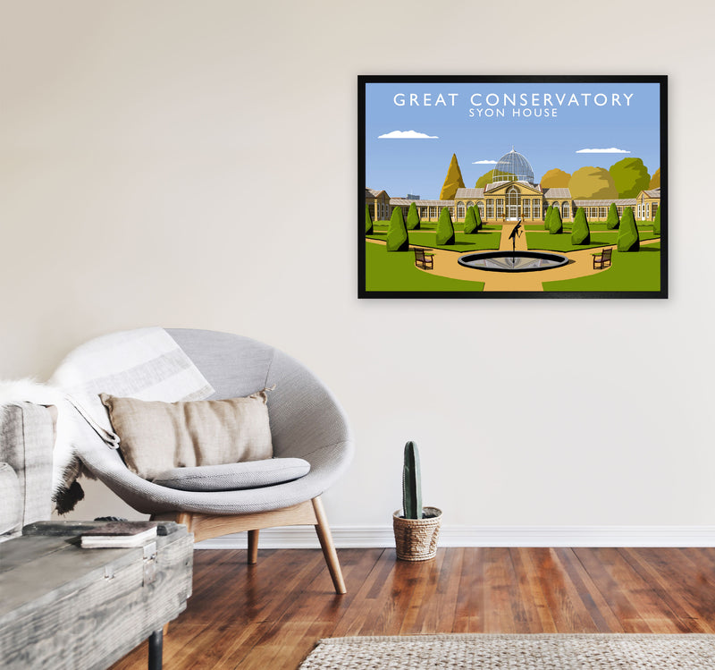 Great Conservatory Syon House by Richard O'Neill A1 White Frame