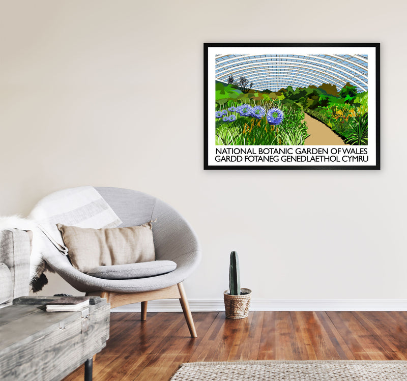 National Botanic Garden of Wales Travel Art Print by Richard O'Neill A1 White Frame