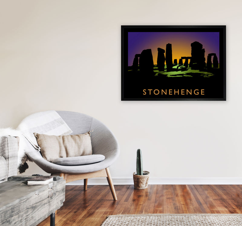 Stonehenge Art Print by Richard O'Neill A1 White Frame