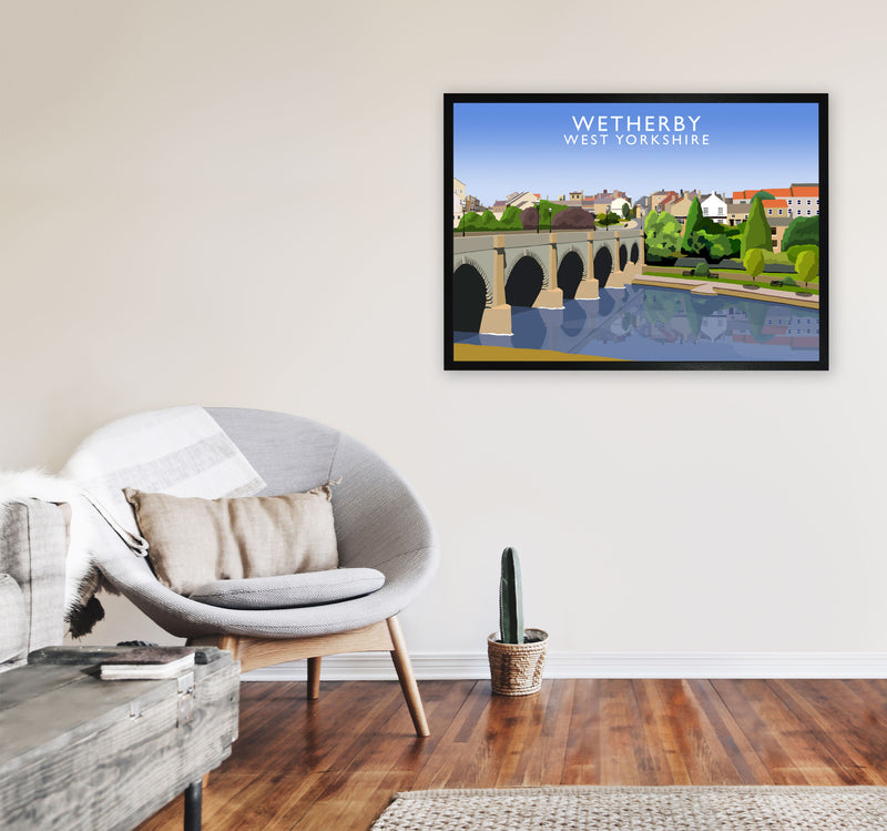 Wetherby West Yorkshire Digital Art Print by Richard O'Neill A1 White Frame