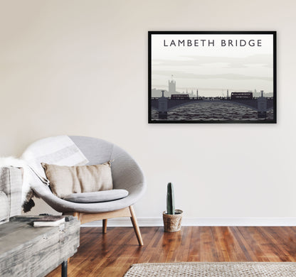 Lambeth Bridge by Richard O'Neill A1 White Frame