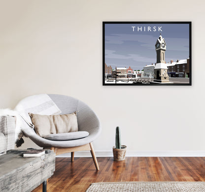 Thirsk 2 (snow) by Richard O'Neill A1 White Frame