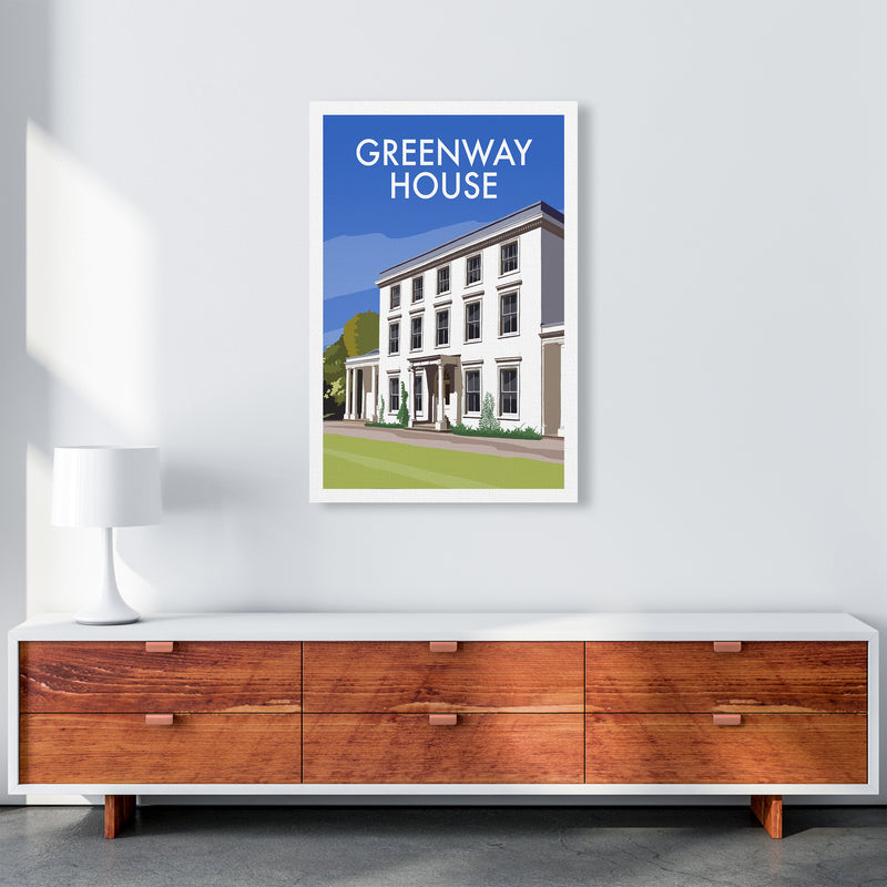 Greenway House Portrait Art Print by Richard O'Neill A1 Canvas