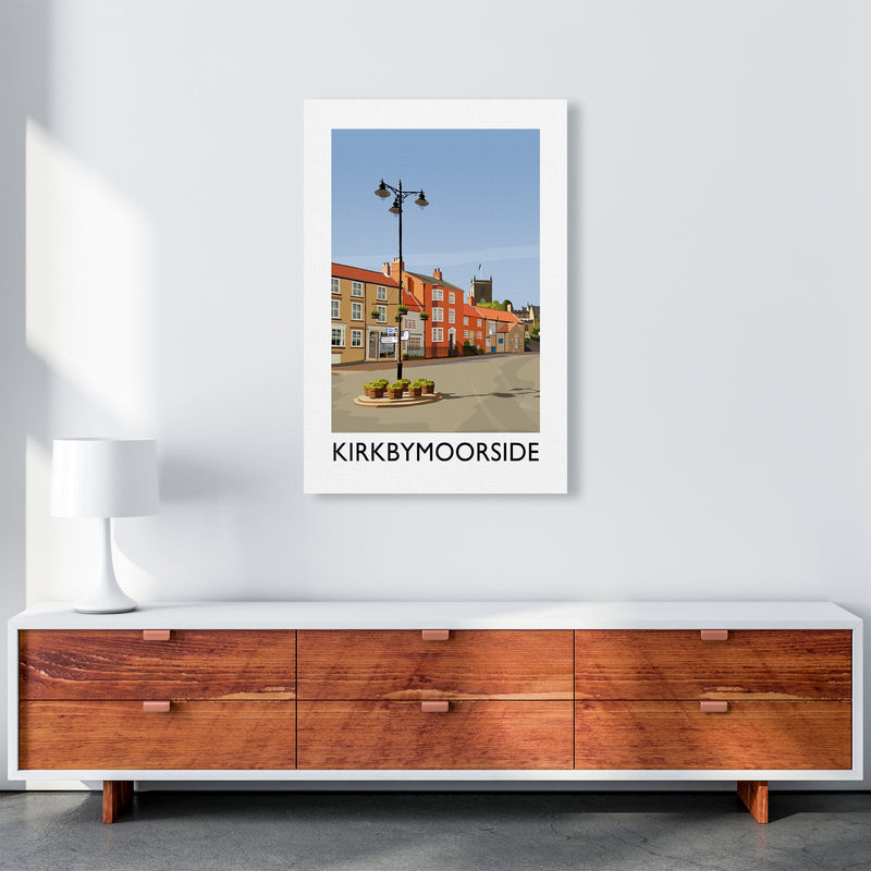 Kirkbymoorside Portrait Art Print by Richard O'Neill A1 Canvas