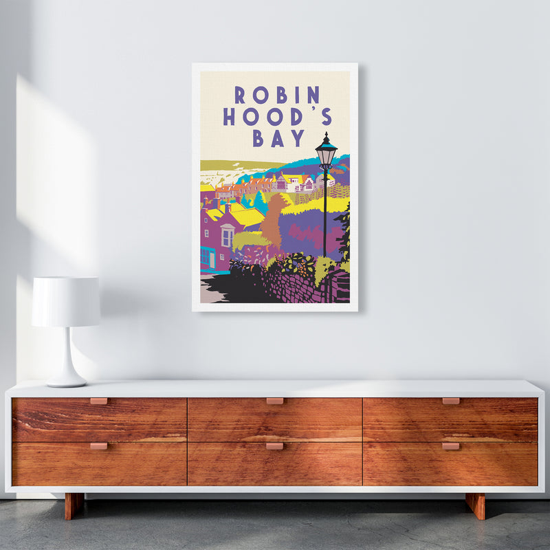 Robin Hood's Bay 2 Portrait Art Print by Richard O'Neill A1 Canvas