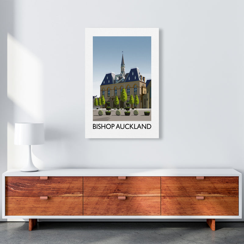 Bishop Auckland Portrait Art Print by Richard O'Neill A1 Canvas