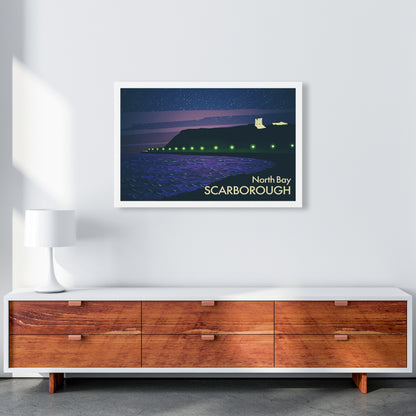 North Bay Scarborough (Night) Art Print by Richard O'Neill A1 Canvas
