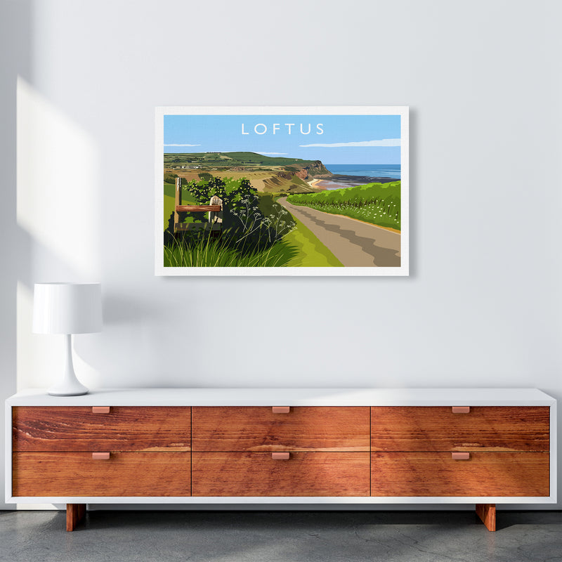 Loftus Travel Art Print by Richard O'Neill A1 Canvas