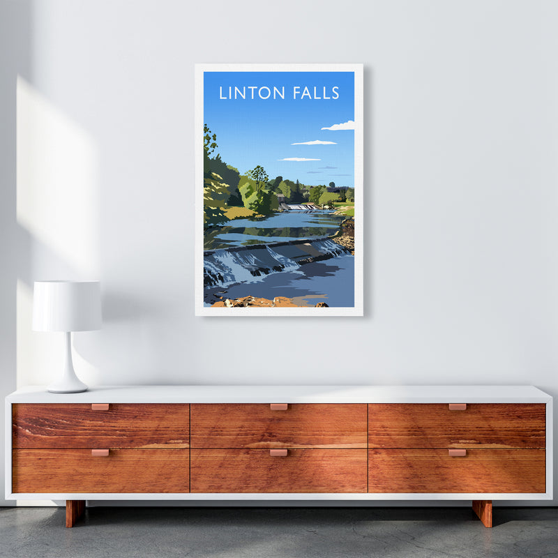Linton Falls portrait Travel Art Print by Richard O'Neill A1 Canvas