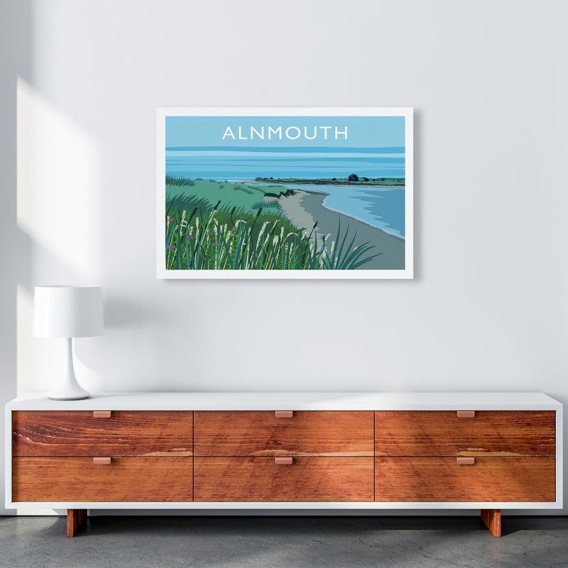 Alnmouth Travel Art Print by Richard O'Neill A1 Canvas