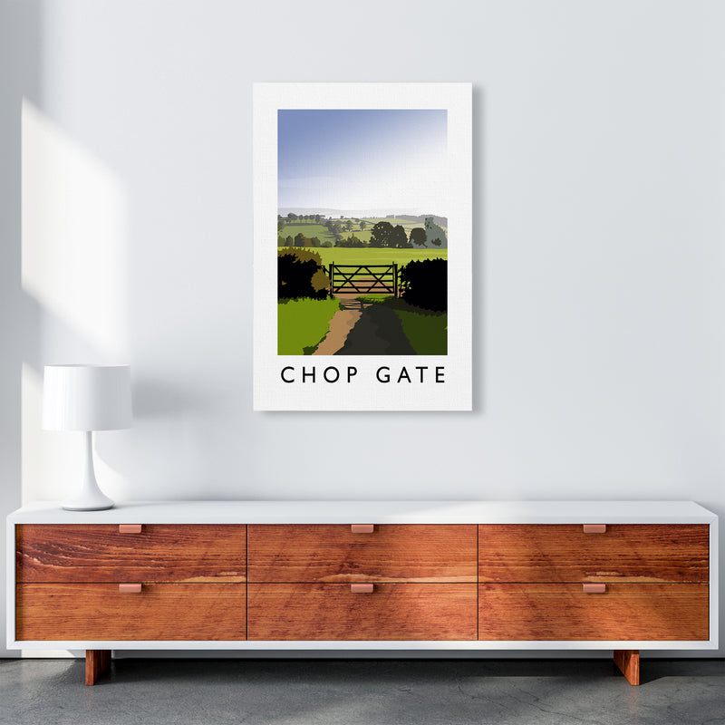 Chop Gate portrait Travel Art Print by Richard O'Neill A1 Canvas