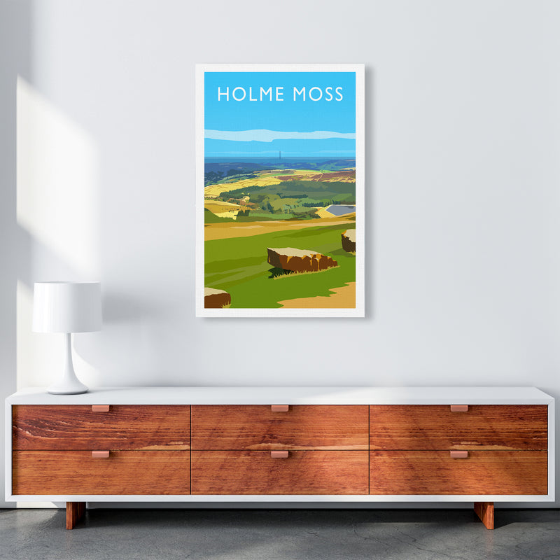 Holme Moss portrait Travel Art Print by Richard O'Neill A1 Canvas
