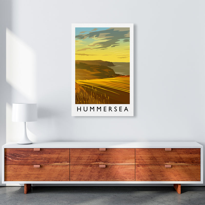 Hummersea Portrait Travel Art Print by Richard O'Neill A1 Canvas