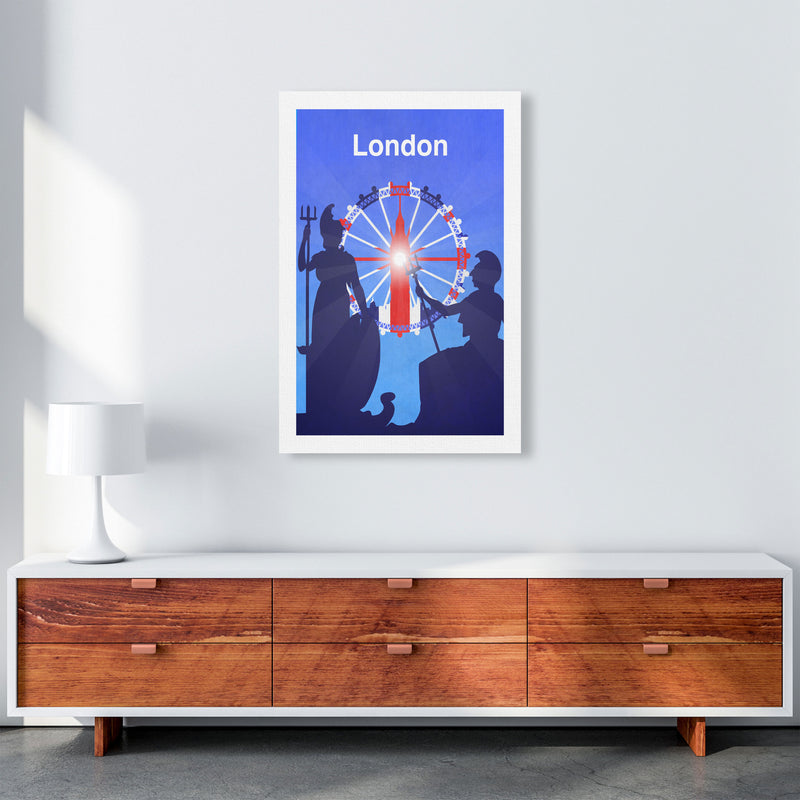 London (Britannia) portrait Travel Art Print by Richard O'Neill A1 Canvas